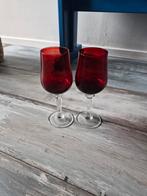 Leuke rode wijnglazen, Glas of Glazen, Nieuw, Ophalen of Verzenden, Glas