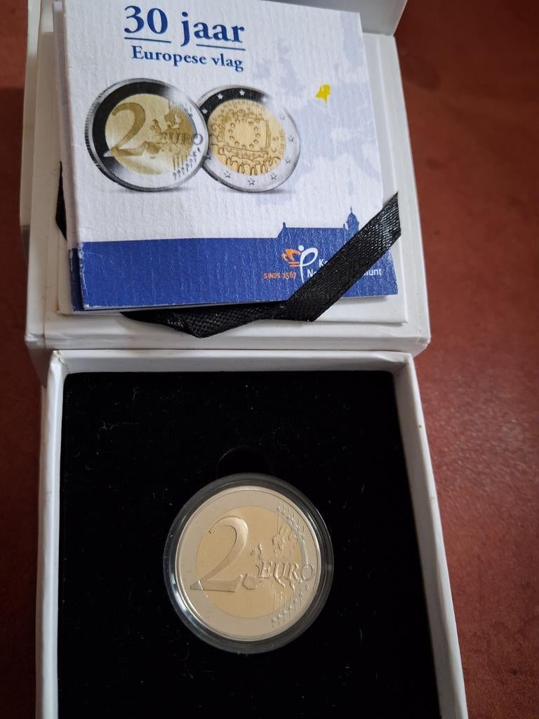 2 Euro Proof Munt - 30 Jaar Europese Vlag, Postzegels en Munten, Munten | Europa | Euromunten, Ophalen of Verzenden, Overige landen