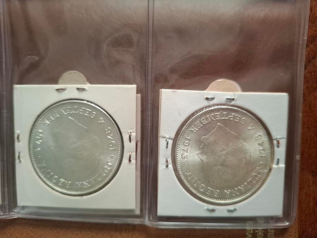 Zilveren 10 gulden, Postzegels en Munten, Munten | Nederland, Ophalen of Verzenden, Koningin Juliana, 10 gulden, Zilver