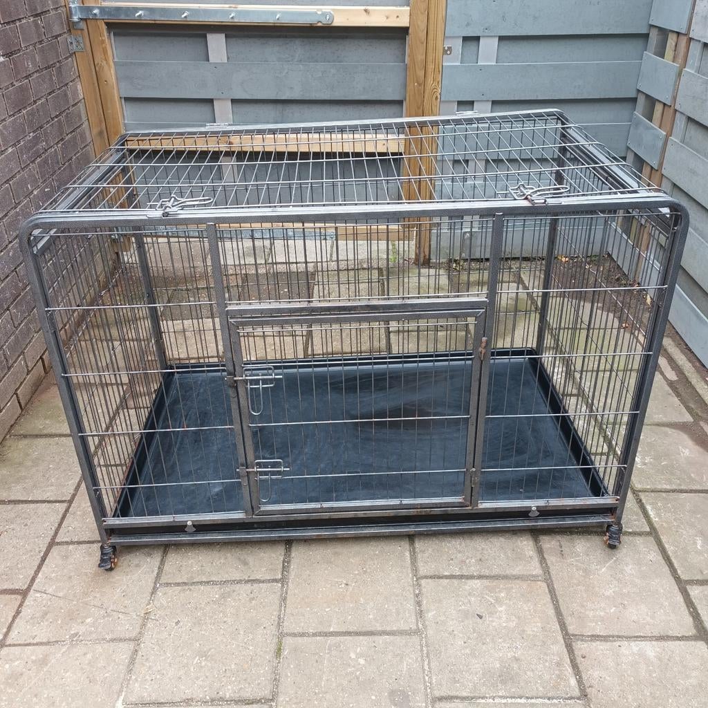 XXL Bench op wieltjes en inklapbaar 1.25x76x88, Ophalen, Gebruikt