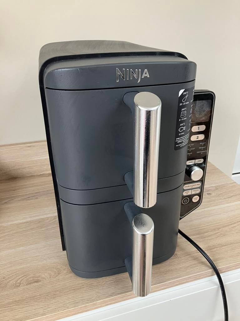 Ninja Double Stack XL airfryer dubbele lade, Witgoed en Apparatuur, Airfryers, Ophalen, Zo goed als nieuw, Airfryer XL