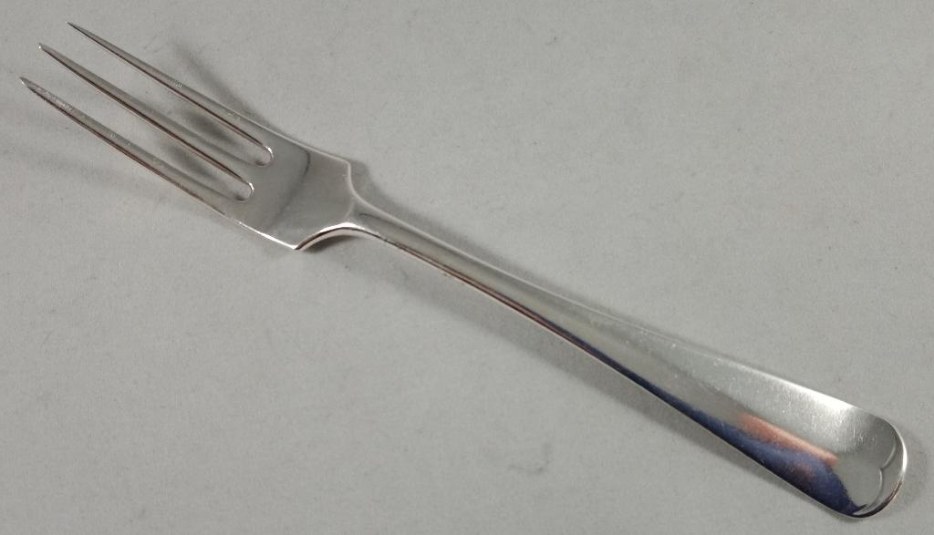 Zilveren Dessertvork Haags lofje 835 zilver, Ophalen of Verzenden, Zilver