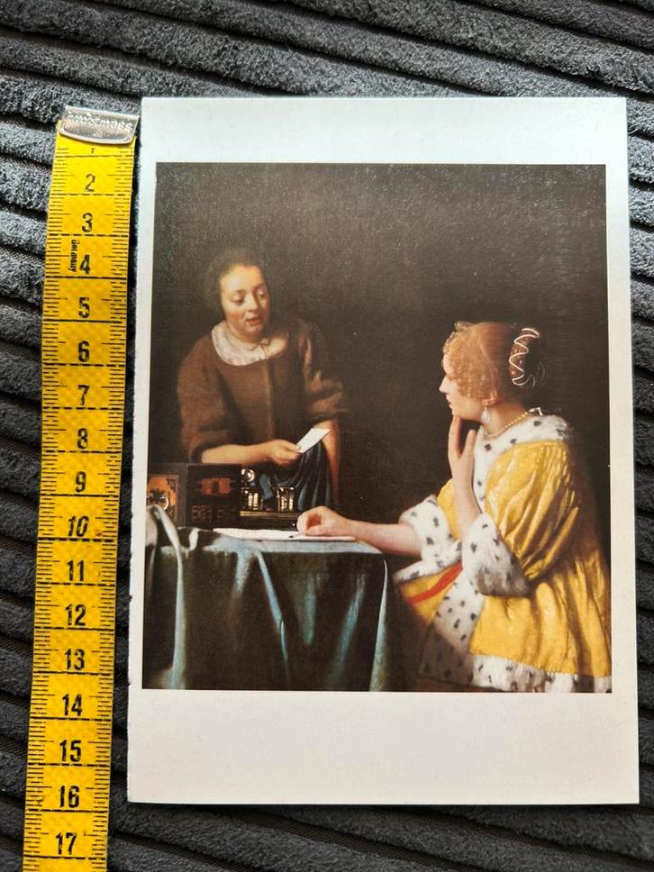 700. Kunstkaart Jan Vermeer, Verzamelen, Ansichtkaarten | Themakaarten, Ongelopen, Ophalen of Verzenden