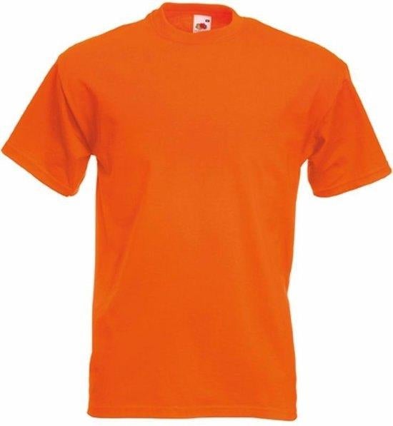 Oranje T-shirt - diverse maten - fruit of the loom, Nieuw, Ophalen of Verzenden, Fruit of the loom, Overige maten