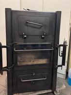 Unieke grote Harrie Leenders houtkachel, 17 kw !!!, Ophalen, Houtkachel, Zo goed als nieuw, Vrijstaand