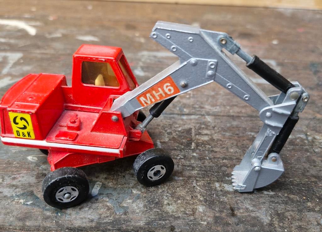 Matchbox Oldtimer Graafmachine 1970 - Metaal, Ophalen of Verzenden, Gebruikt, Overige typen