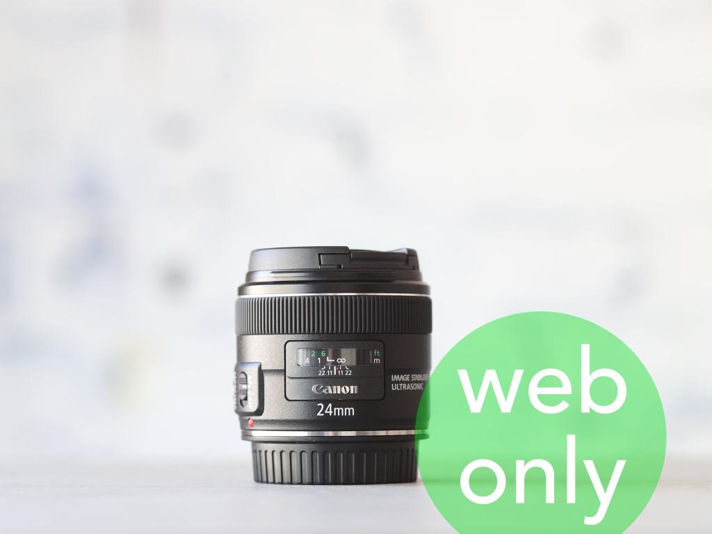 Canon EF 24mm f/2.8 IS USM + Canon EW-65B, Niet ingevuld, Verzenden, Niet ingevuld, Groothoeklens