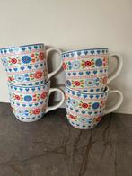 Kakelbont, 4 mokken groot, Huis en Inrichting, Keuken | Servies, Ophalen of Verzenden, Zo goed als nieuw, Overige stijlen, Kop(pen) en/of Schotel(s)