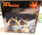 3 D PUZZEL V 2 WOLFEN 555 STUKJES , KERSTPUZZEL 99 ST, Verzenden, 500 t/m 1500 stukjes, Nieuw, Legpuzzel