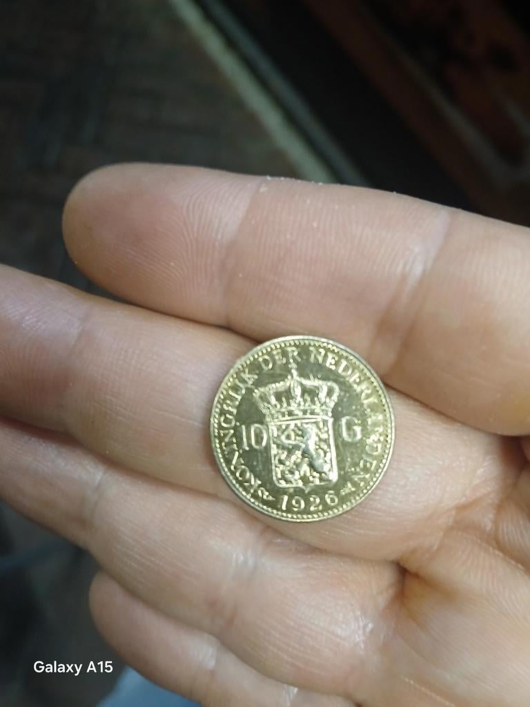 Gouden tientje Wilhelmina 1926, Postzegels en Munten, Ophalen of Verzenden