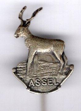 Hert Assel zilverkleurig speldje ( U_003 ), Verzenden, Nieuw, Stad of Land, Speldje of Pin