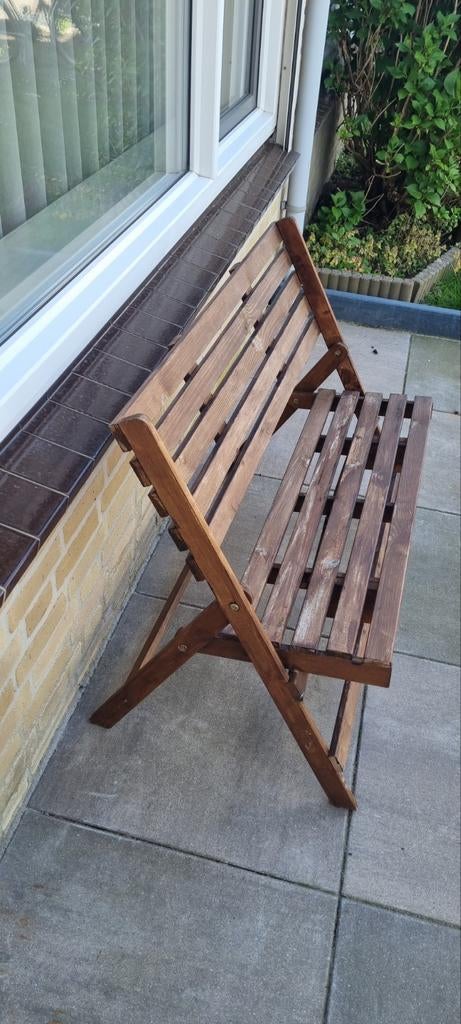 Houten tuinbank of balkonbank, Tuin en Terras, Tuinbanken, Ophalen of Verzenden, Gebruikt, Hout