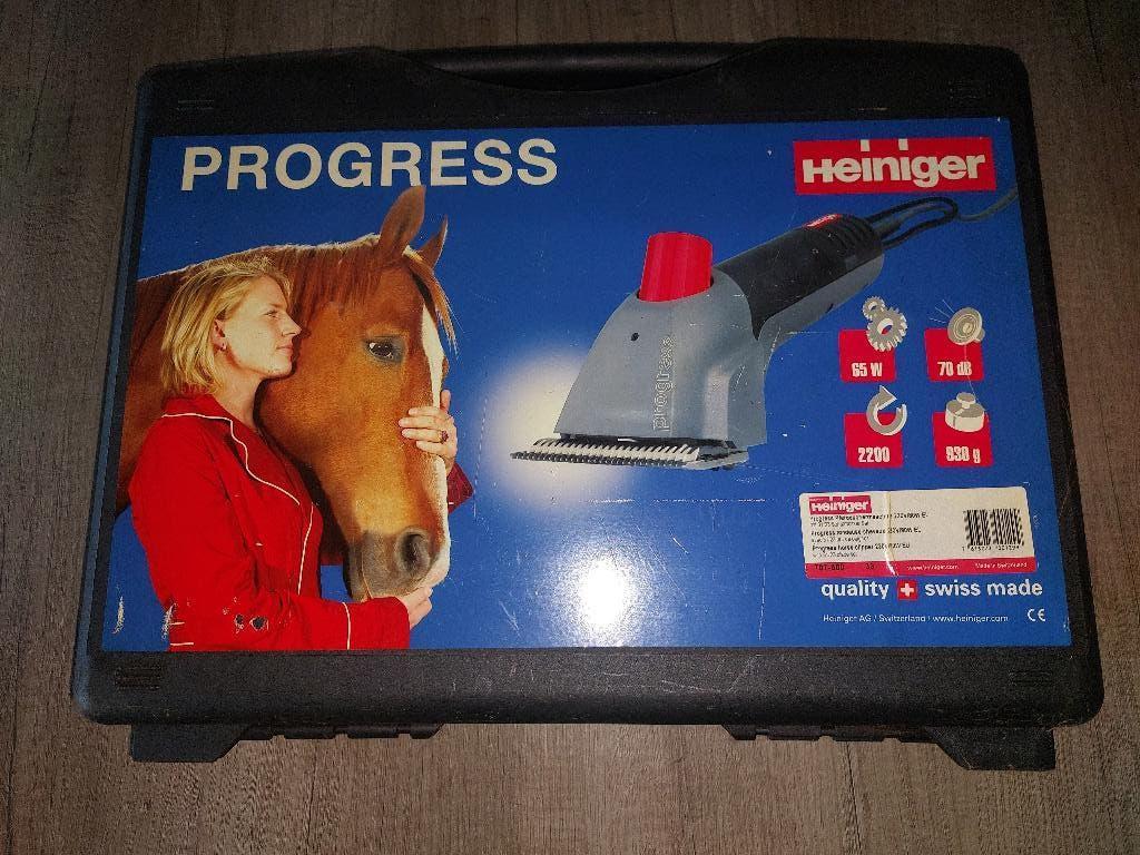 Heiniger Progress scheermachine + Extra messenset, Ophalen of Verzenden, Zo goed als nieuw