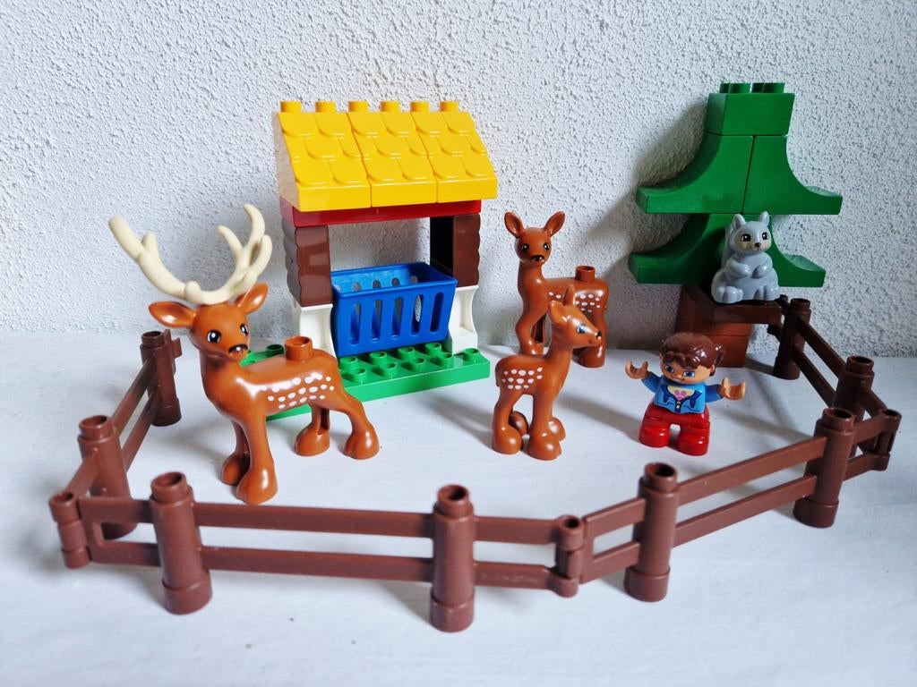 Duplo bosdieren herten dierentuin dieren, Ophalen of Verzenden, Gebruikt, Duplo