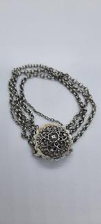 Antieke zilveren armband, Ophalen of Verzenden, Zilver, Armband