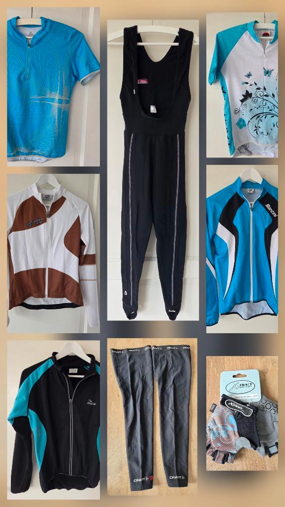 Wielrenkleding dames maat M, Fietsen en Brommers, Fietsaccessoires | Fietskleding, Zo goed als nieuw, Dames, Bovenkleding, M, Ophalen