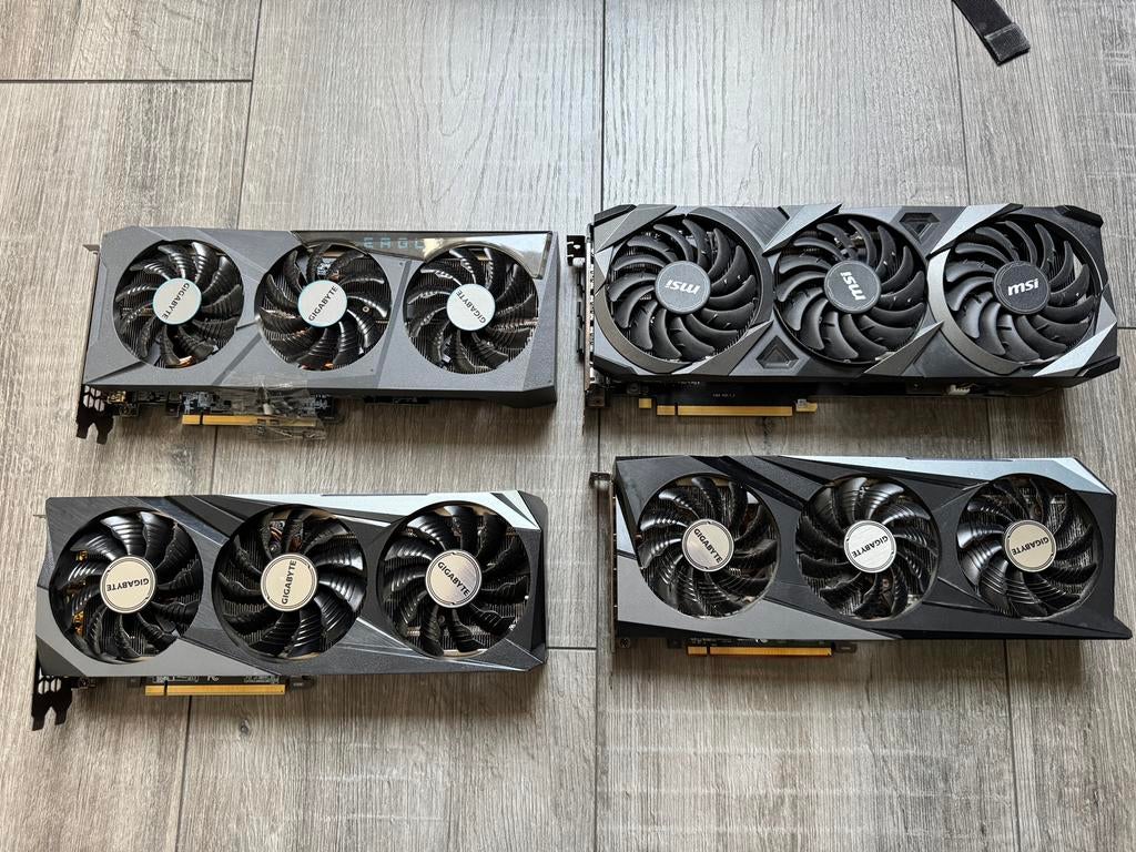 4 defecte videokaarten voor onderdelen, Computers en Software, Videokaarten, GDDR6, PCI-Express 4, HDMI, Ophalen of Verzenden