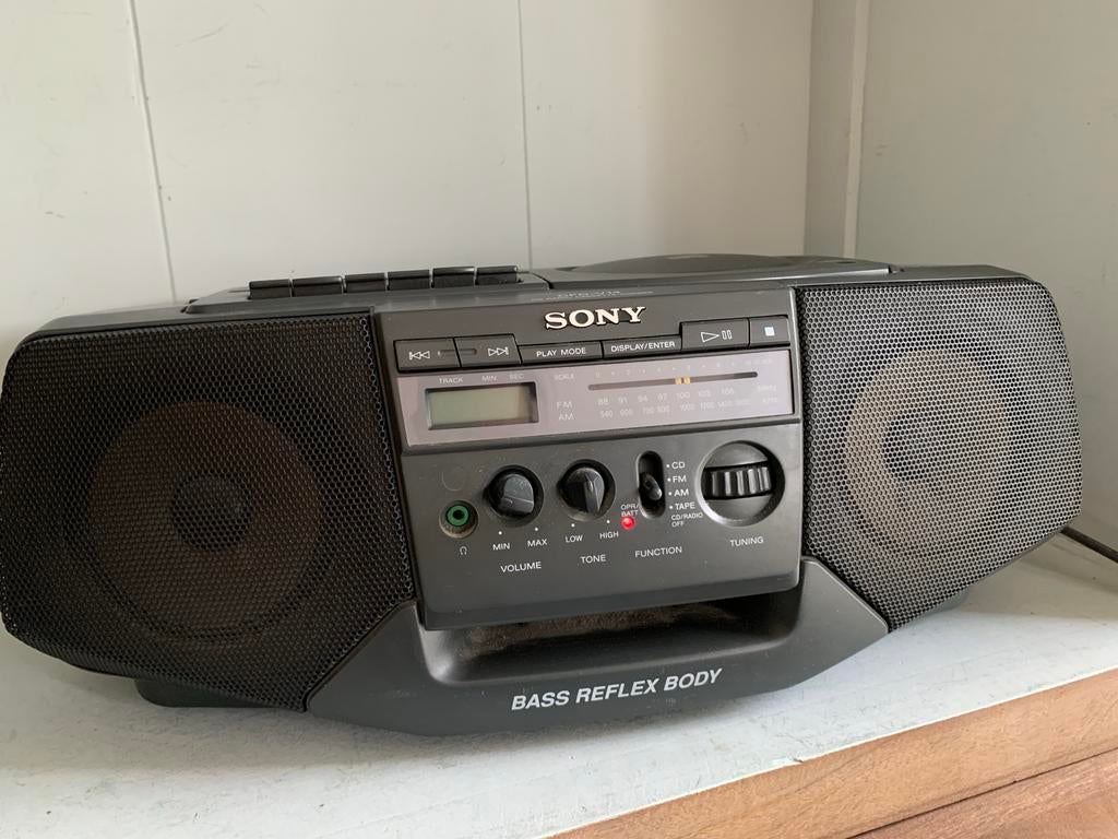Sony CFD-V14 radio Cassette & cd-speler, Ophalen of Verzenden, Zo goed als nieuw, Radio, Met cd-speler
