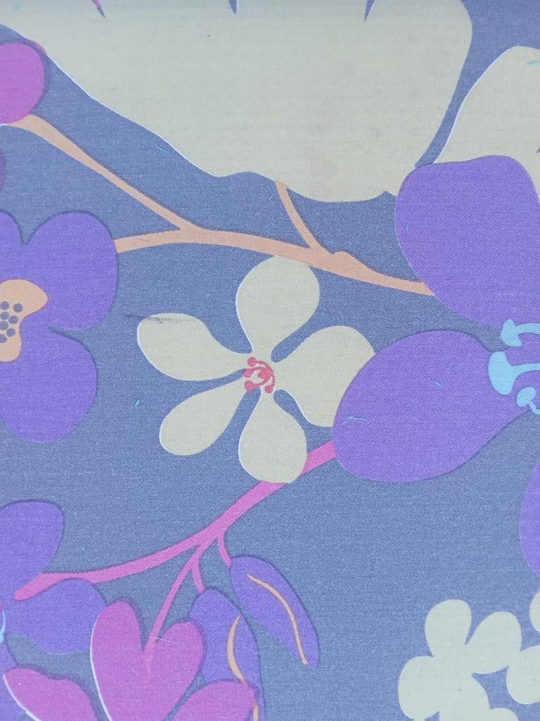 2 stuks zitkubus poef met bloemenstof, Ophalen, Minder dan 50 cm, Gebruikt, Vierkant
