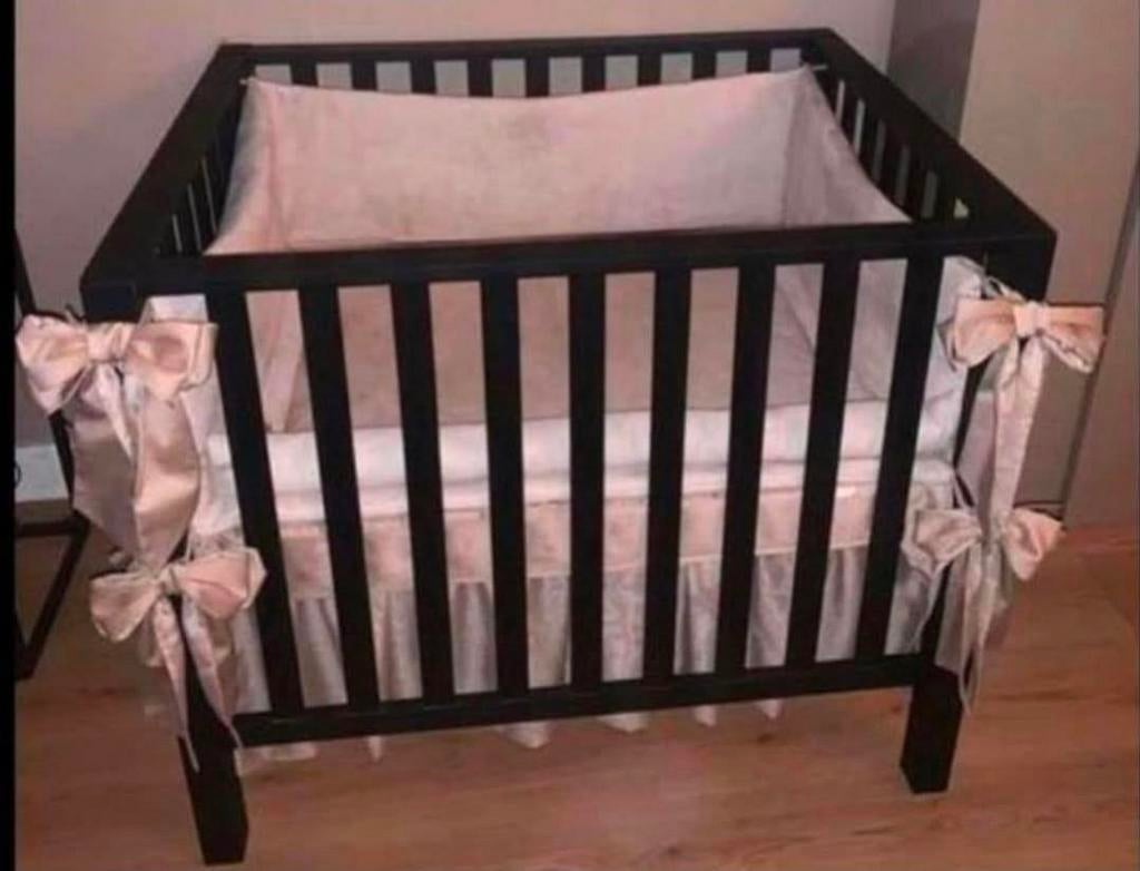 Box aankleding El Elstilo Taupe - Zo goed als nieuw, Kinderen en Baby's, Boxen, Ophalen of Verzenden, Zo goed als nieuw, Vierkant