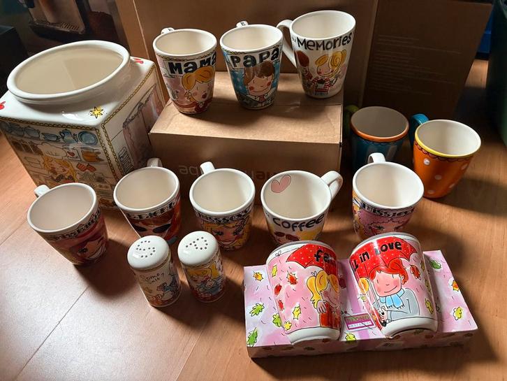 Blond Amsterdam XL bekers. Grote voorraadpot, peper en zout, Huis en Inrichting, Keuken | Servies, Nieuw, Overige typen, Blond Amsterdam