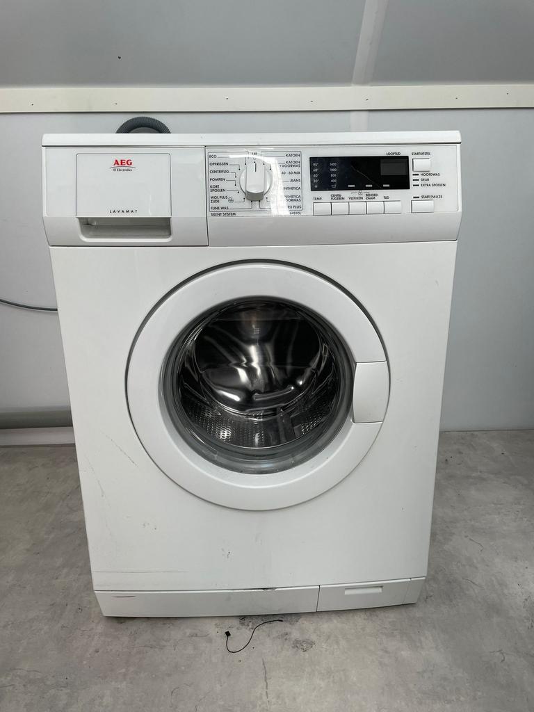Wasmachine, Ophalen, Gebruikt, 1200 tot 1600 toeren, 95 cm of meer