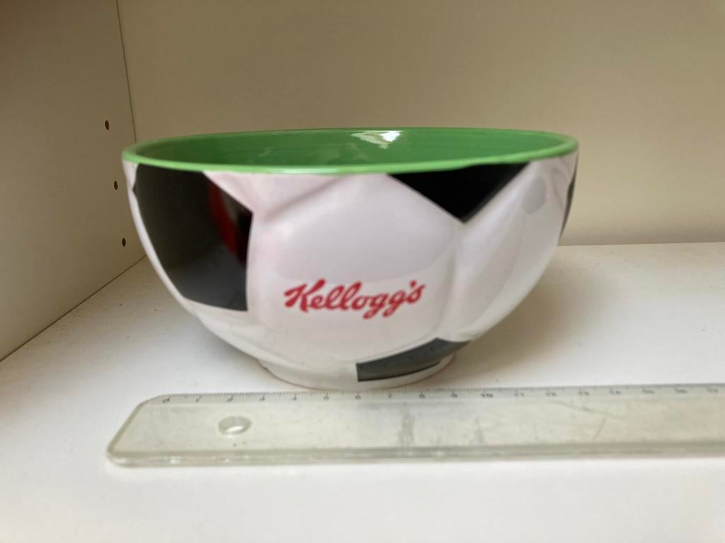 Vintage Kelloggs ontbijtkom, Verzenden, Zo goed als nieuw, Glas, Overige stijlen