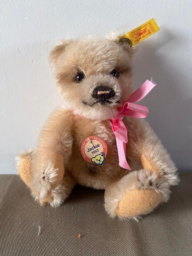 Steiff beer Jackie 1953, 0229929, Ophalen of Verzenden, Zo goed als nieuw