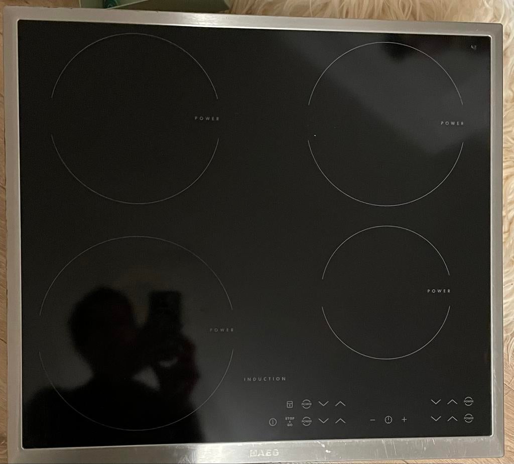 AEG Kookplaat Inductie 60 cm, Ophalen, Gebruikt, 4 kookzones, Inbouw