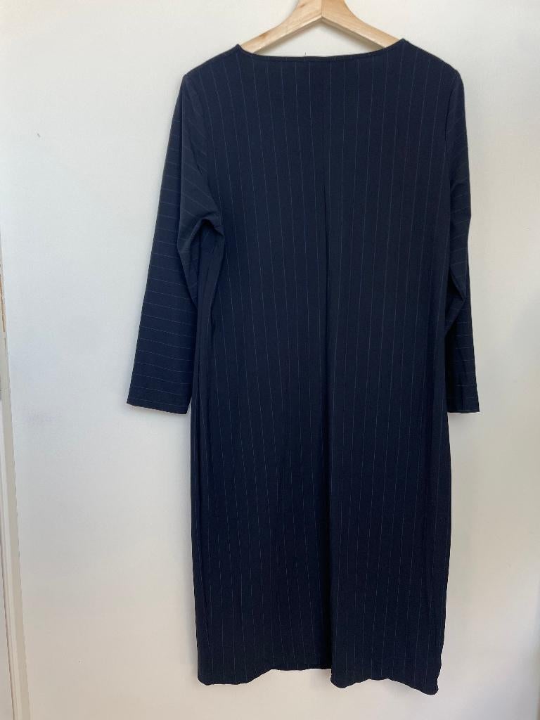 Studio Anneloes rechtvallende jurk travelstof L donkerblauw, Studio Anneloes, Blauw, Maat 42/44 (L), Ophalen of Verzenden