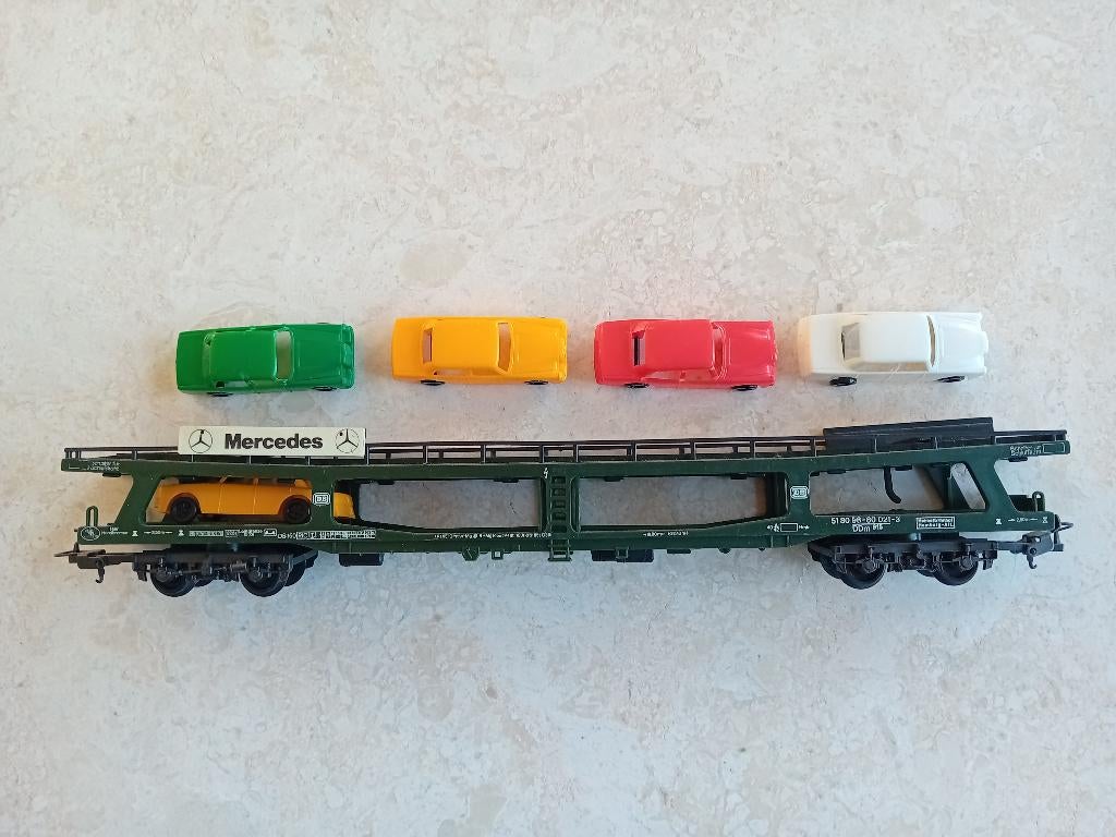 H0#494 Lima 9054, autotransporter., Gebruikt, Gelijkstroom, Wagon, Ophalen of Verzenden