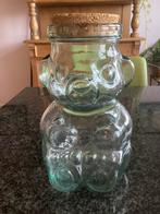 Voorraadpot, glas, kurk, beer, 23,5 cm, vintage, Ophalen, Gebruikt