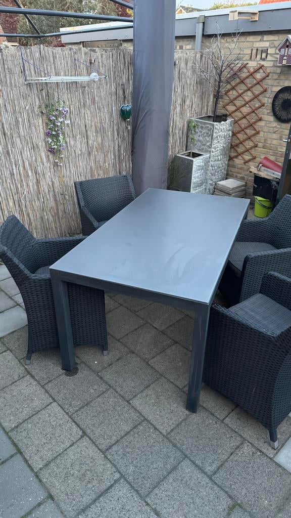 Tuinset van BOIS LE DUC, Tuin en Terras, Ophalen, Zo goed als nieuw, Aluminium