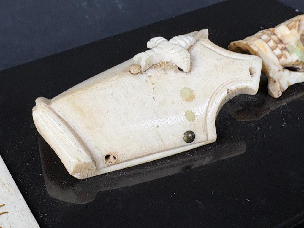 sculptuur, momento mori ivoor, 19e eeuw, Overige typen, Minder dan 20 cm, Ophalen of Verzenden, Handgemaakt