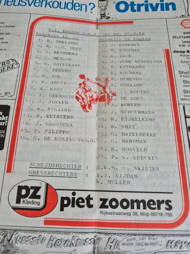 GO AHEAD EAGLES  - AZ 67, Verzamelen, Ophalen of Verzenden, AZ, Poster, Plaatje of Sticker