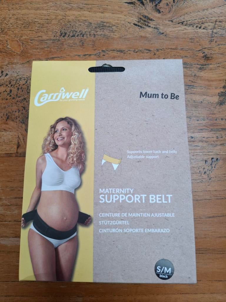 Carriwell Zwangerschapsband - Maat S/M - Zwart, Kleding | Dames, Positiekleding, Overige typen, Zwart, Ophalen of Verzenden, Zo goed als nieuw