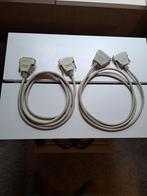 Te koop : gebruikte parallelle kabels+stekkers kleur grijs, Computers en Software, Printerbenodigdheden, Ophalen of Verzenden