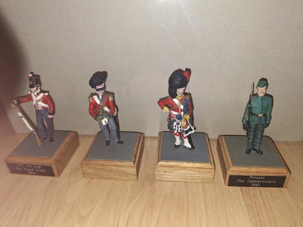 Tinnen soldaten Engeland Schotland zo'n 7 cm., Hobby en Vrije tijd, Modelbouw | Figuren en Diorama's, Verzenden, Zo goed als nieuw