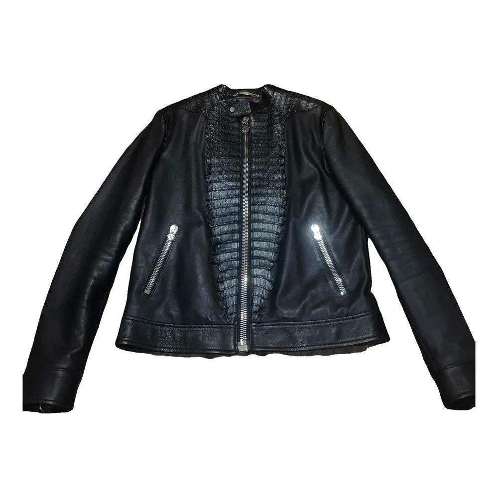 Philipp Plein Jas Alligator Zwart, Ophalen of Verzenden, Zo goed als nieuw, Overige maten, Zwart