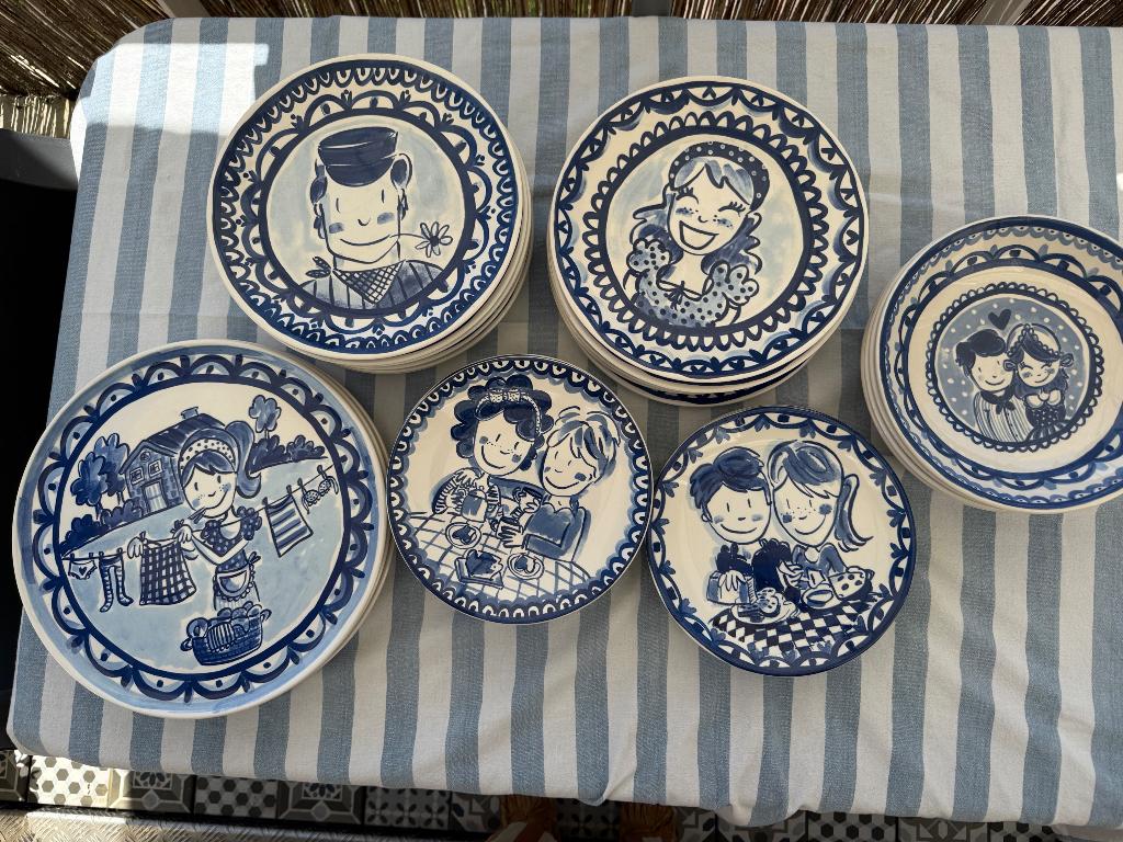 Delft blond borden, Huis en Inrichting, Ophalen, Gebruikt, Blond Amsterdam, Overige typen