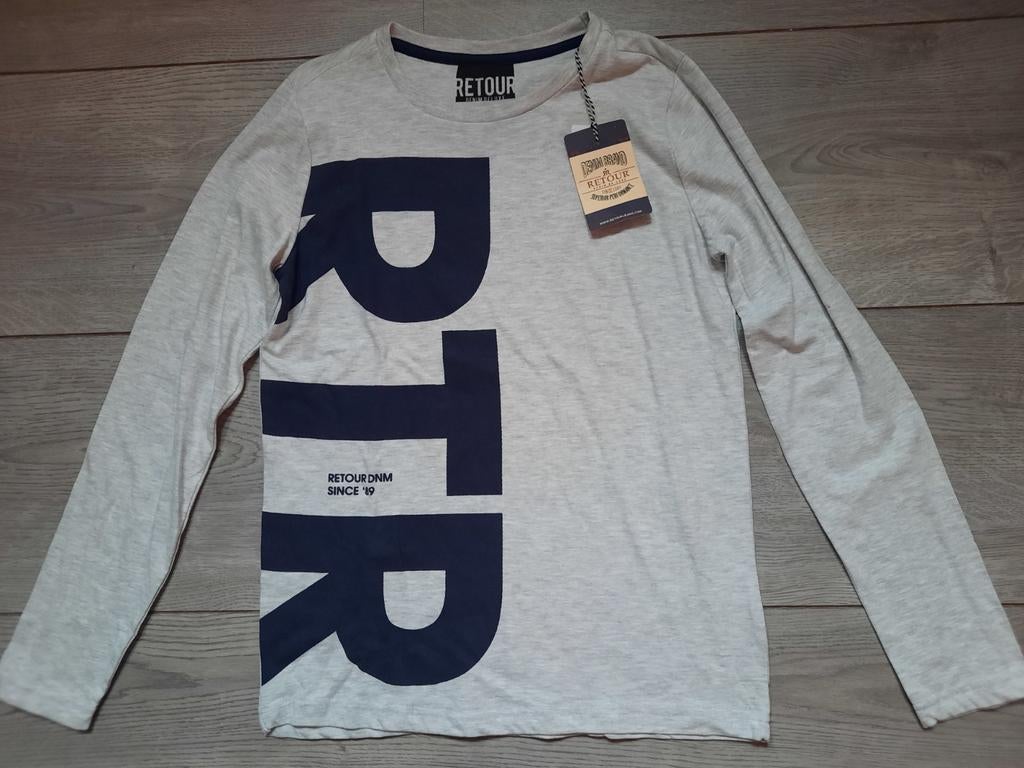 Nieuw! Retour shirt longsleeve grijs maat 146 / 152, Kinderen en Baby's, Kinderkleding | Maat 146, Nieuw, Ophalen of Verzenden
