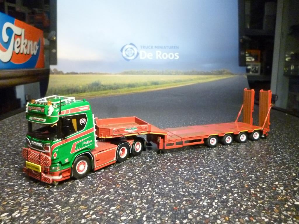 Tekno Scania Jan Meus met certificaat 87456, Hobby en Vrije tijd, Modelauto's | 1:50, Ophalen of Verzenden, Nieuw, Bus of Vrachtwagen