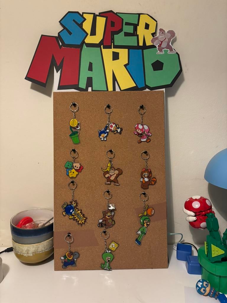 Super Mario Custom Handmade Keychains/Sleutelhangers, Ophalen of Verzenden, Nieuw