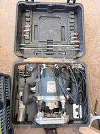 Powerplus POW PRO 163X Bovenfrees 1500W met accessoires, Ophalen of Verzenden, Gebruikt, Elektrisch, Bovenfrees