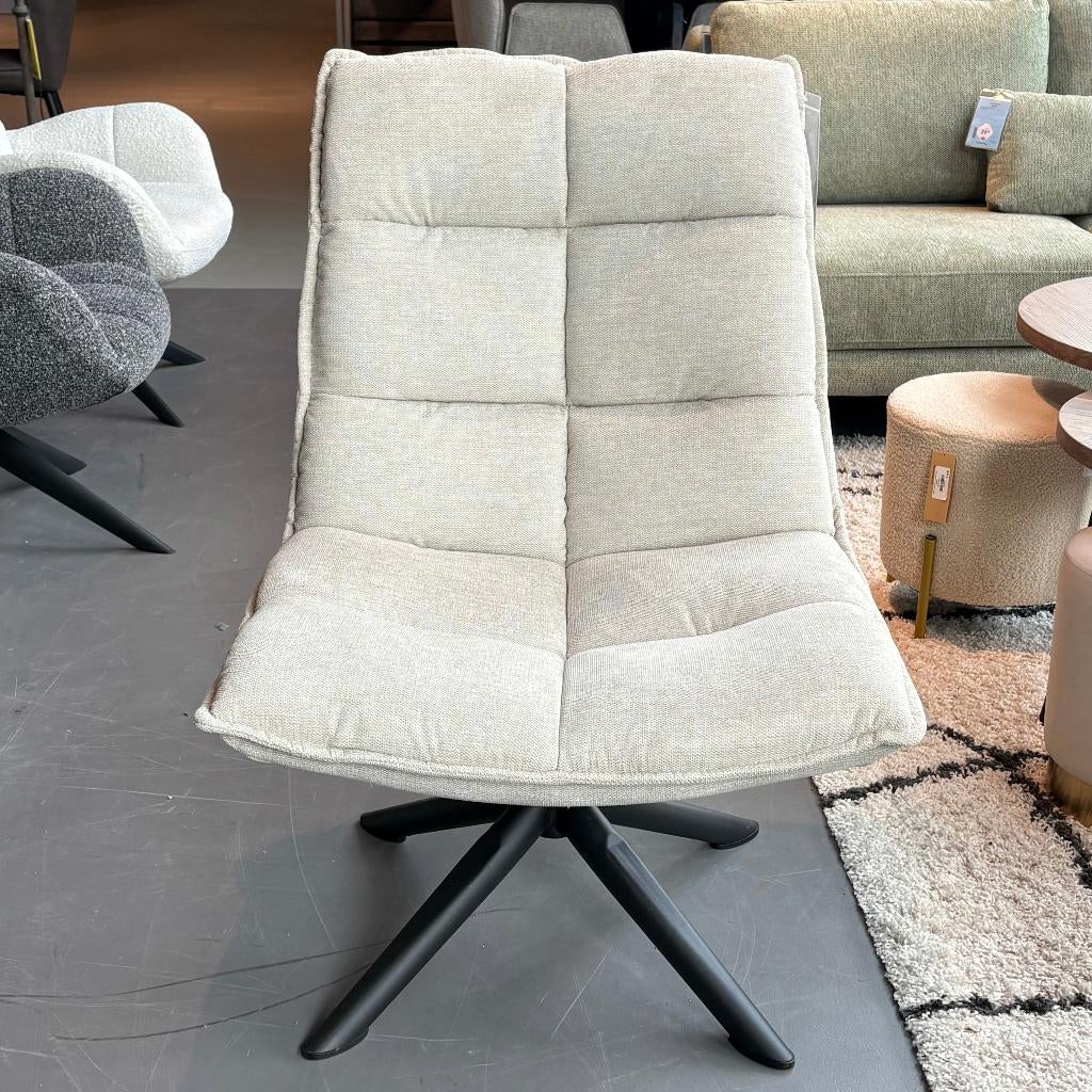 Calpe draaifauteuil Profijt Meubel, Ophalen, 75 tot 100 cm, Zo goed als nieuw, Stof