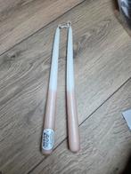 Kaarsen roze en grijs, Huis en Inrichting, Ophalen of Verzenden, Nieuw, Kaars