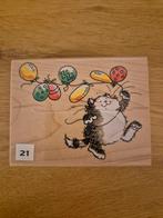 Penny Black poesjes nr 21, Hobby en Vrije tijd, Stempelen, Ophalen of Verzenden, Gebruikt, Houten stempel