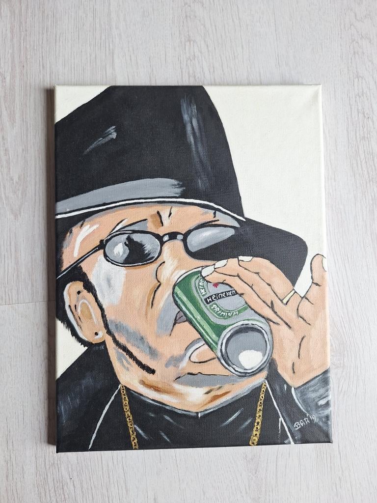 Schilderij André Hazes met Heineken, Ophalen of Verzenden