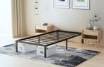ZGAN! Zeer stevig bedframe van gepoederdcoat staal 90x200cm, Ophalen, Zo goed als nieuw