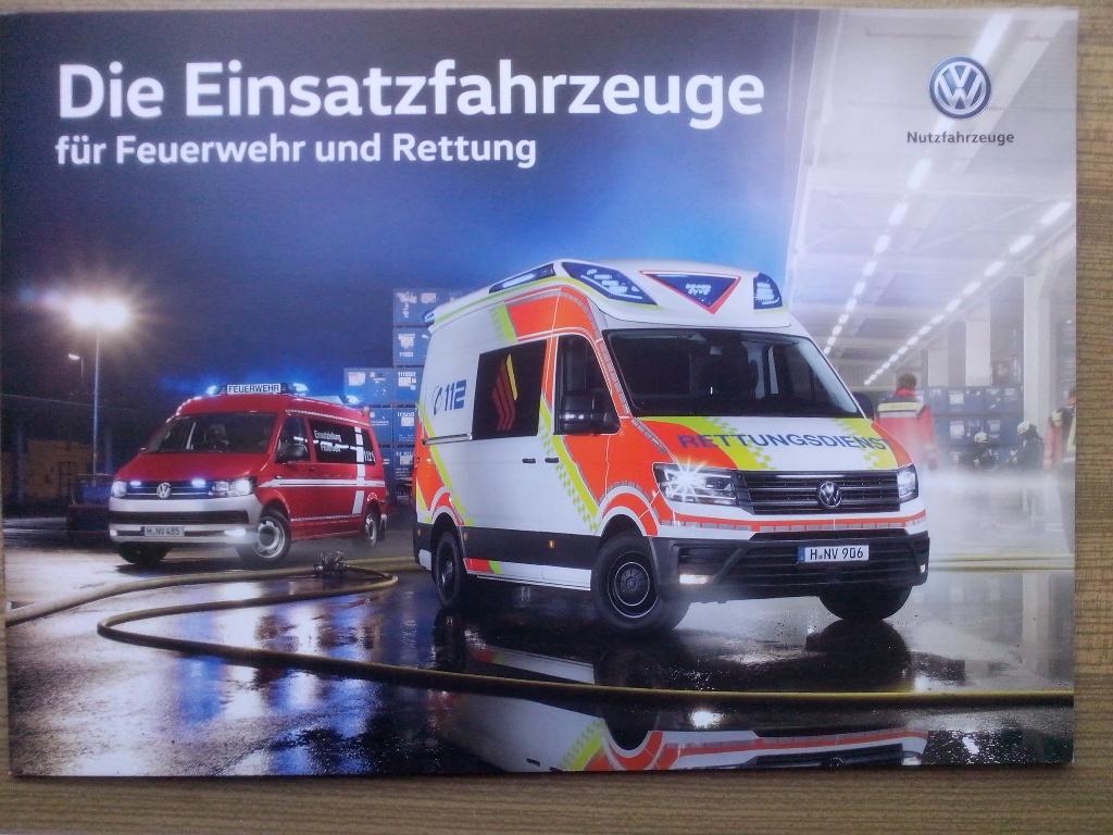 5x Volkswagen Binz Brandweer + Ambulance folders brochures, Boeken, Ophalen of Verzenden, Zo goed als nieuw, Volkswagen